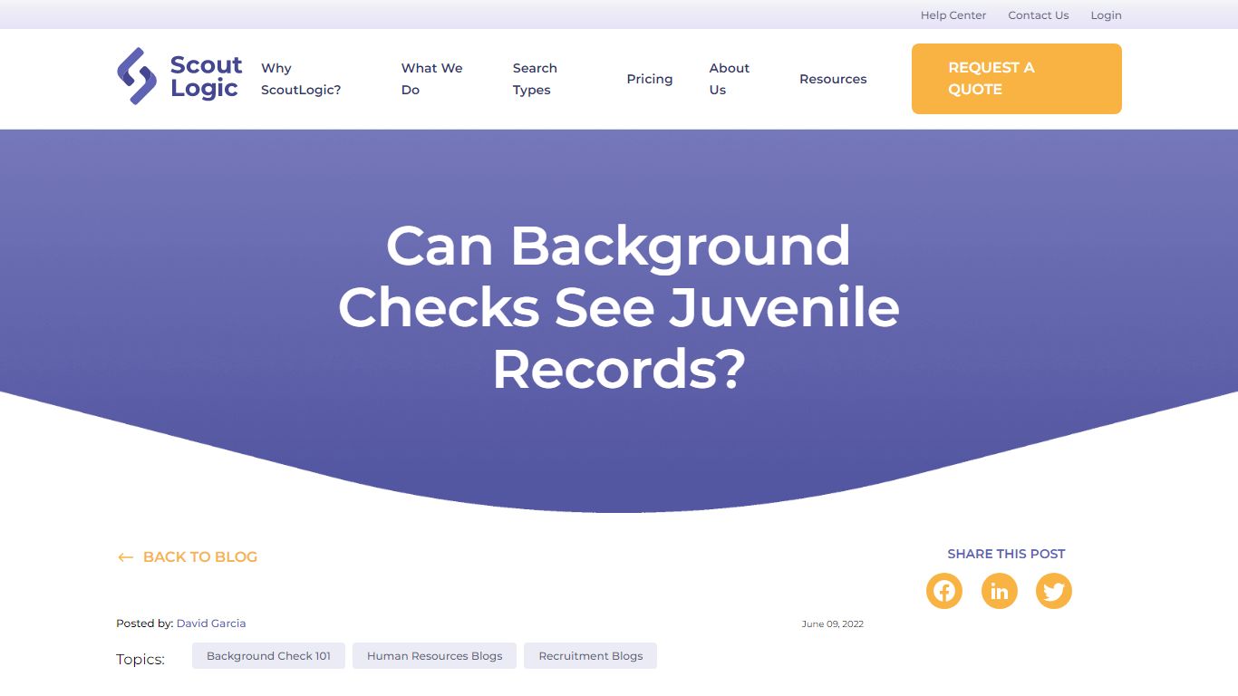 Can Background Checks See Juvenile Records? - ScoutLogic